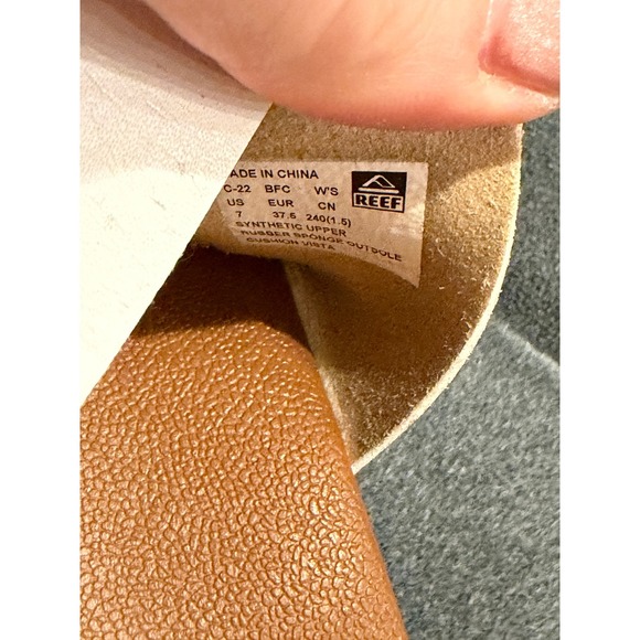 Reef Cushion Vista White Double Strap Slide Sandals Womens 7 CI4142 - Picture 4 of 4